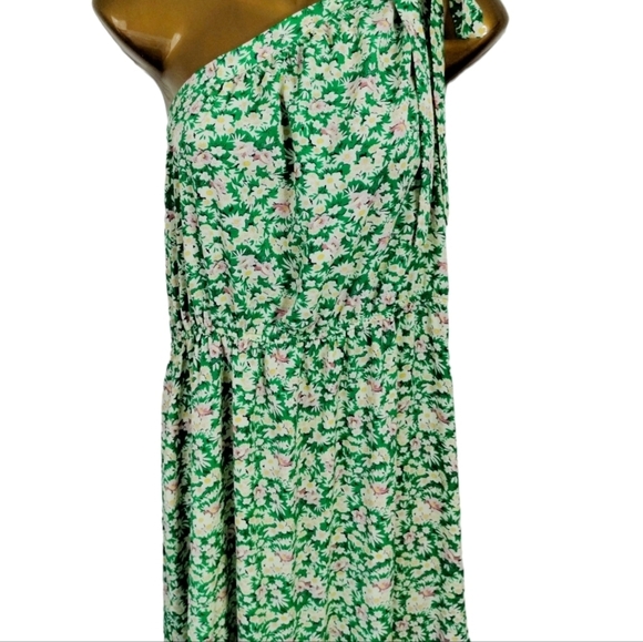 Pretty Garden Womens One Knot Shoulder Bohemian Tiered Ruffle Dress Size XXL - Picture 9 of 10